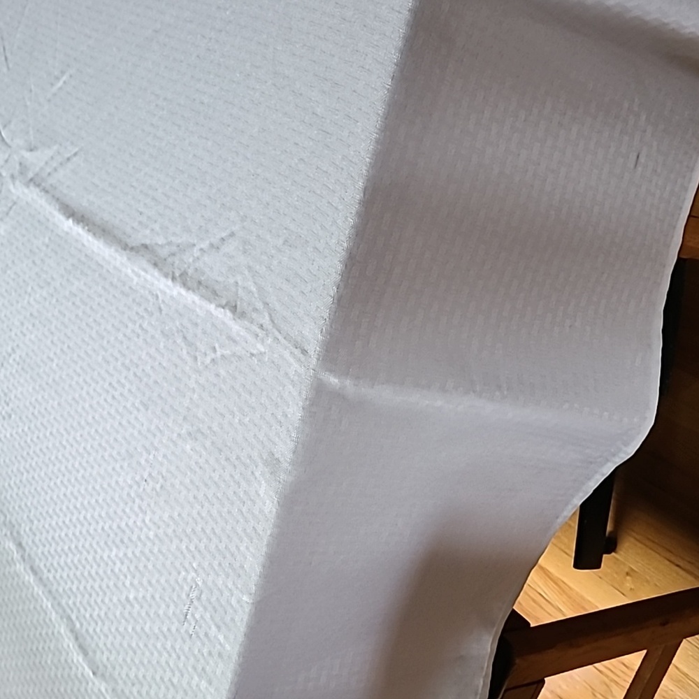 Pretty Etched Tablecloth, $4 if bundled